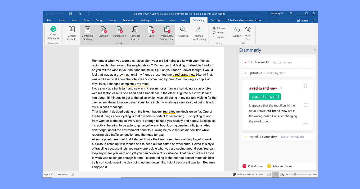 curved text is ms word for mac